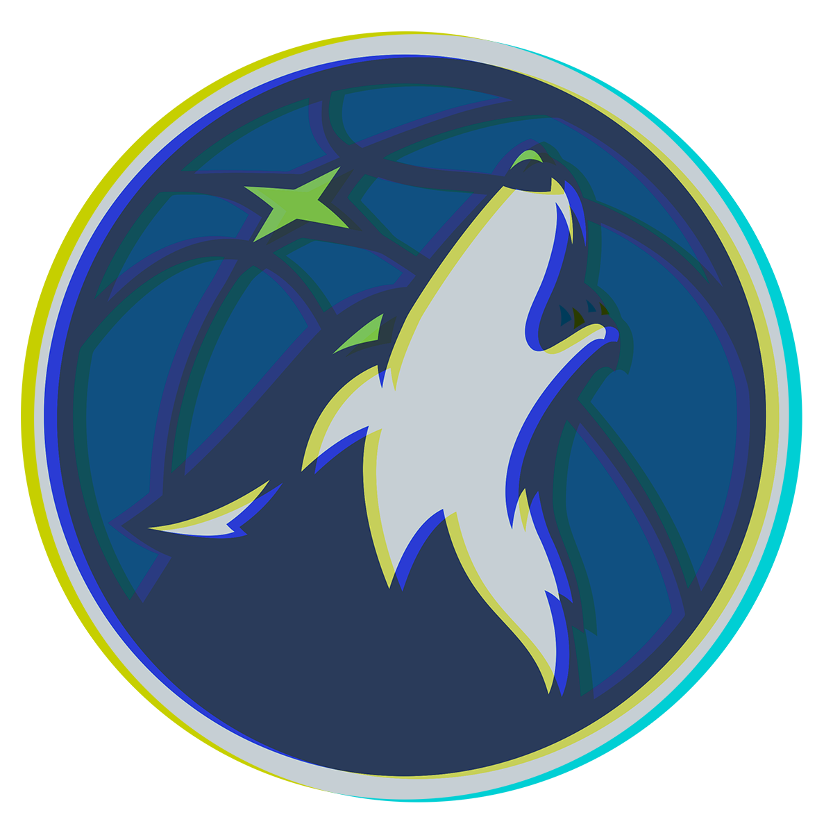 Phantom Minnesota Timberwolves logo iron on paper